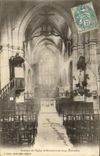 VINTAGE POSTCARD Interior of L Church of Beaumont out of Trough