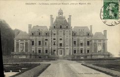 VINTAGE POSTCARD Balleroy the Castle built by Mansarad painted by Mignard 1625