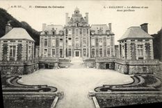 CPA Chateaux du Calvados Balleroy Le Chateau et ses deux pavillons