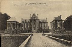 CPA Chateaux du Calvados Balleroy Le Chateau et ses deux pavillons