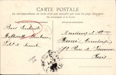 Los castillos de la POSTAL de la VENDIMIA del Apple brandy de Balleroy cultivan un huerto y el castillo visto de cara