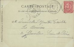 VINTAGE POSTCARD Balleroy Avenue of the Castle