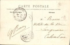 VINTAGE POSTCARD Bernieres on Sea the Castle the Large Lawn