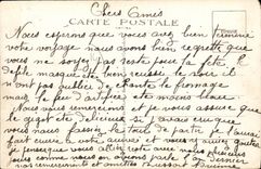 VINTAGE POSTCARD Bernieres on Sea L entered of the beach