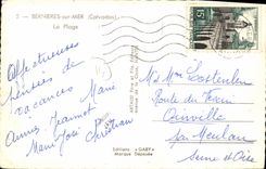 CPM Bernieres sur Mer La Plage enfants