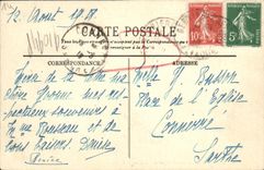 CPA Bernieres Constructions de Forts sur la Plage Enfants