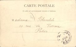 VINTAGE POSTCARD Bernieres on Sea L church Portal