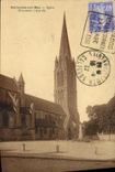 VINTAGE POSTCARD Bernieres on Sea Church Monument 1914 1918 Militaria