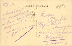 VINTAGE POSTCARD Bernieres on Sea Church Monument 1914 1918 Militaria