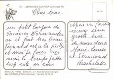 MODERN CARD Bernieres on Sea Beach Family home Bathe