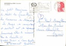 MODERN CARD Bernieres on Sea Seen air