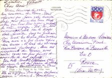 MODERN CARD Bernieres on Mer Rivets Beach the Dam and the Villas towards Aubin Saint