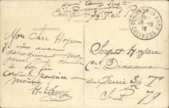 VINTAGE POSTCARD Beuvron out of Trough Road of the Station