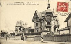VINTAGE POSTCARD Beuzeval Houlgate Villas of the Street of the Baths