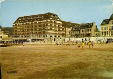 MODERN CARD Blonville on Sea the Large hotel and the Beach