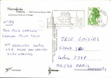 MODERN CARD Blonville on Sea the Large hotel and the Beach