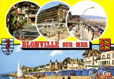 MODERN CARD Blonville on Sea the Beach and the sea front