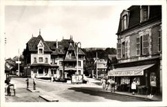 MODERN CARD Blonville on Sea the Town hall and the Post office Large Coffee of Blonville