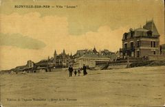 VINTAGE POSTCARD Blonville on Sea Villa Louise chart toilee