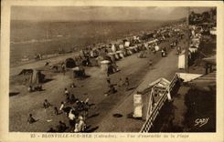 CPA Blonville sur Mer vue d ensemble de la Plage