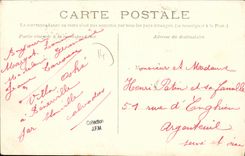 VINTAGE POSTCARD Blonville on Sea District of the street of the Pond