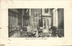 CPA Chateau de Cagny La Bibliotheque