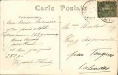 POSTAL Cambremer de la VENDIMIA entrado del caballo de coche de la ciudad