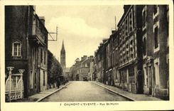 CPA Caumont L Evente Rue St Martin