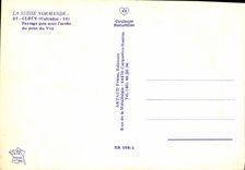 MODERN CARD Clecy Payasage taken under L arch of the bridge of Vey