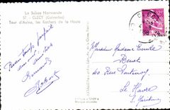 CPM Clecy Tour d Aulne les Rochres de la Houle