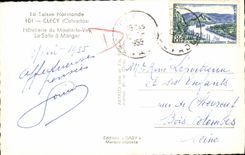 CPM Clecy Hotellerie du Moulin le Vey La Salle a Manger