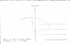 CPM Clecy Le Moulin du Vey Le Barrage