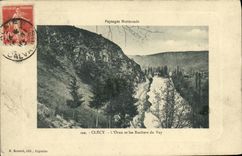 VINTAGE POSTCARD Clecy L Decorates and the Rocks of Vay