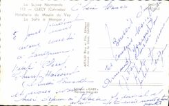 MODERN CARD Clecy Hotel trade of the Mill of Vey Dining room