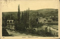 VINTAGE POSTCARD Clecy Bords of L Decorates