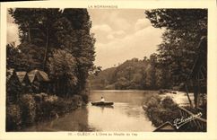 VINTAGE POSTCARD Clecy L Decorates with the Mill of Vey