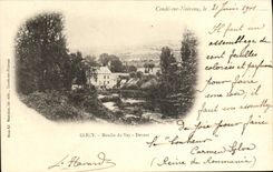 VINTAGE POSTCARD Clecy Mill of Vey In front of Cop on Noireau