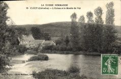 VINTAGE POSTCARD Clecy L Locks and the Mill of Vey
