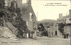 CPA La Suisse Normande Clecy Rue des Chatelets