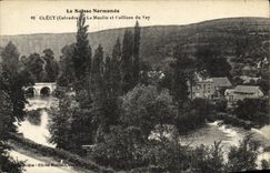 CPA La Suisse Normande Clecy Le Moulin et Collines du Vey