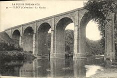 VINTAGE POSTCARD Switzerland Clecy Norman the Viaduct