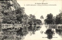 CPA La Suisse Normande Clecy L Orne et les Rochers de Rochetailles
