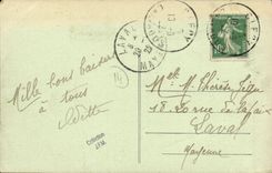 VINTAGE POSTCARD Clecy L Church