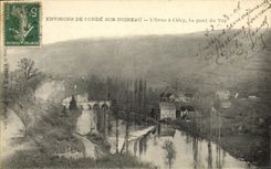 CPA Clecy Vue Sur le Pont de Vey