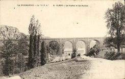 VINTAGE POSTCARD Clecy Cop On Noireau the Viaduct and Rocks