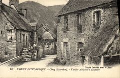 VINTAGE POSTCARD Clecy Vieilles Houses has Cautepie