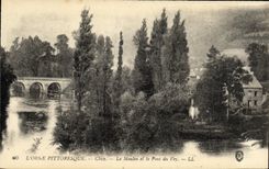 CPA Clecy Le Moulin et le Pont du Vey