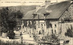 VINTAGE POSTCARD Clecy Hotel of Small Switzerland TOP