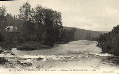 VINTAGE POSTCARD Three Mounts Outfall of the Mill of Pray
