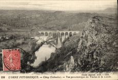 CPA Clecy Vue Panoramique du Viaduc de la Lande